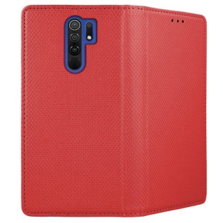 Púzdro Smart Magnet na Xiaomi Redmi 9 červené