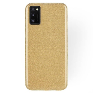 Silikonové púzdro na Samsung Galaxy A41 Glitter zlaté