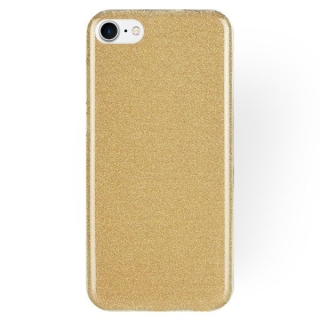 Silikonový Glitter obal pre Apple iPhone 7, 8, SE2 zlatý