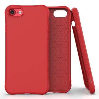 Silikonový Glitter obal pre Apple iPhone 7, 8, SE2 soft červený