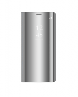 Knižkové púzdro Clear View na Samsung Galaxy A51 strieborné