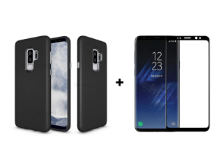 9D SKLO + PÚZDRO 2v1 pre Samsung Galaxy S9 Plus čierne