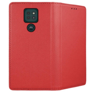 Knižkové púzdro Smart Magnet pre Lenovo Motorola G9 Play / G9 / E7 Plus červené