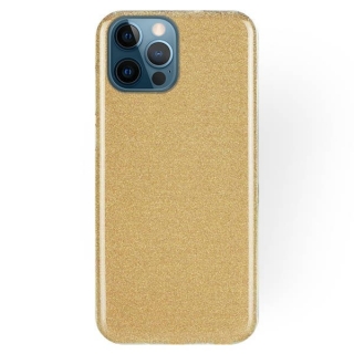 Silikonové púzdro na Apple iPhone 12 / 12 Pro glitter zlaté