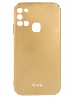 Silikonové púzdro na Samsung Galaxy A21s Jelly zlaté