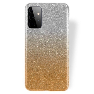 Silikonové púzdro na Samsung Galaxy A72 5G Glitter zlato strieborné