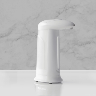 Automatický dávkovač mydla - 360 ml - voľne stojací - na batérie - biely