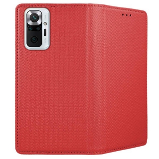 Púzdro Smart Magnet na Xiaomi Redmi Note 10 / 10s červené
