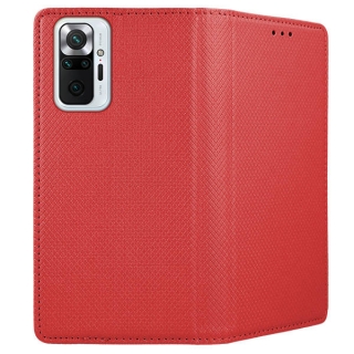Púzdro Smart Magnet na Xiaomi Redmi Note 10 Pro červené
