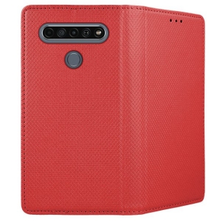 Knižkové púzdro Smart Magnet pre LG K61 červené