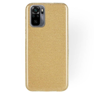 Silikonové púzdro pre Xiaomi Redmi Note 10 / 10s - Glitter zlaté