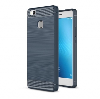 Silikonový obal na Huawei P9 Lite carbon modré