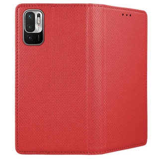 Púzdro Smart Magnet pre Xiaomi Redmi Note 10 5G / Poco M3 Pro - červené