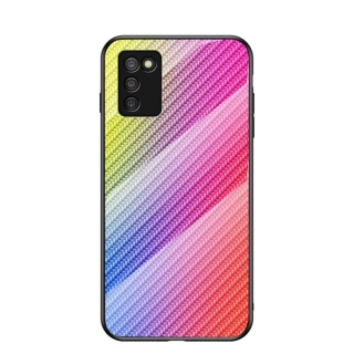 Tvrdený kryt na Samsung Galaxy A03s - Carbon farebné