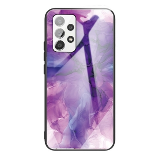 Tvrdený kryt na Samsung Galaxy A52 / A52 5G / A52s - Abstract purple