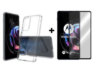 9D SKLO + PÚZDRO 2v1 pre Motorola Moto Edge 20 Pro - Acrylic Protective