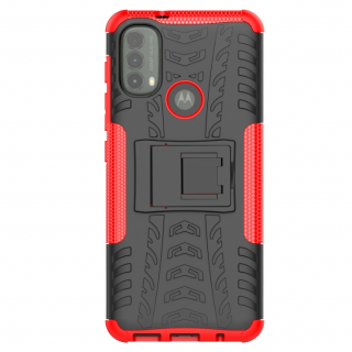 Tvrdený kryt pre Motorola Moto E20 / E40 - Armor holder červené