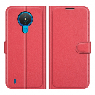 Knižkové puzdro pre Nokia 1.4 - Solid červené