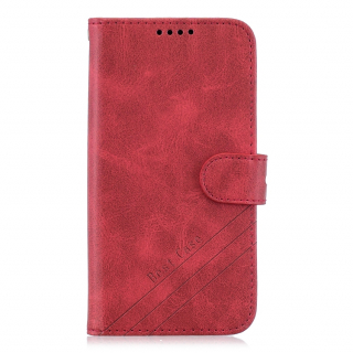 Knižkové puzdro Solid pre Samsung Galaxy Note 20 Ultra - červené