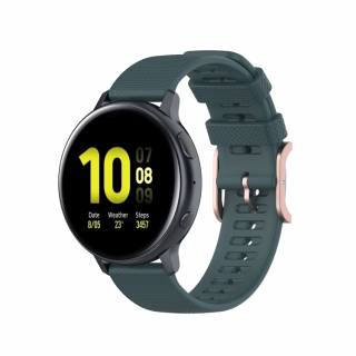 Remienok pre Samsung Galaxy Watch 3 41mm / Active / Active 2 - tmavo zelený