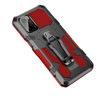 Tvrdený kryt pre Xiaomi Poco F3 - Holder červený