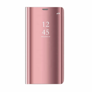 Knižkové puzdro Clear view pre Samsung Galaxy S21 FE 5G - ružové