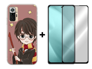 9D SKLO + PUZDRO 2v1 pre Xiaomi Redmi Note 10 Pro - Harry Potter 030