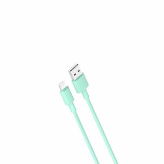 Kábel XO-NB156 USB - Lightning 1,0m, 2,4A - zelený