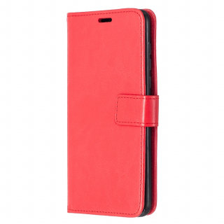 Knižkové puzdro pre Motorola Moto G8 - Solid červené